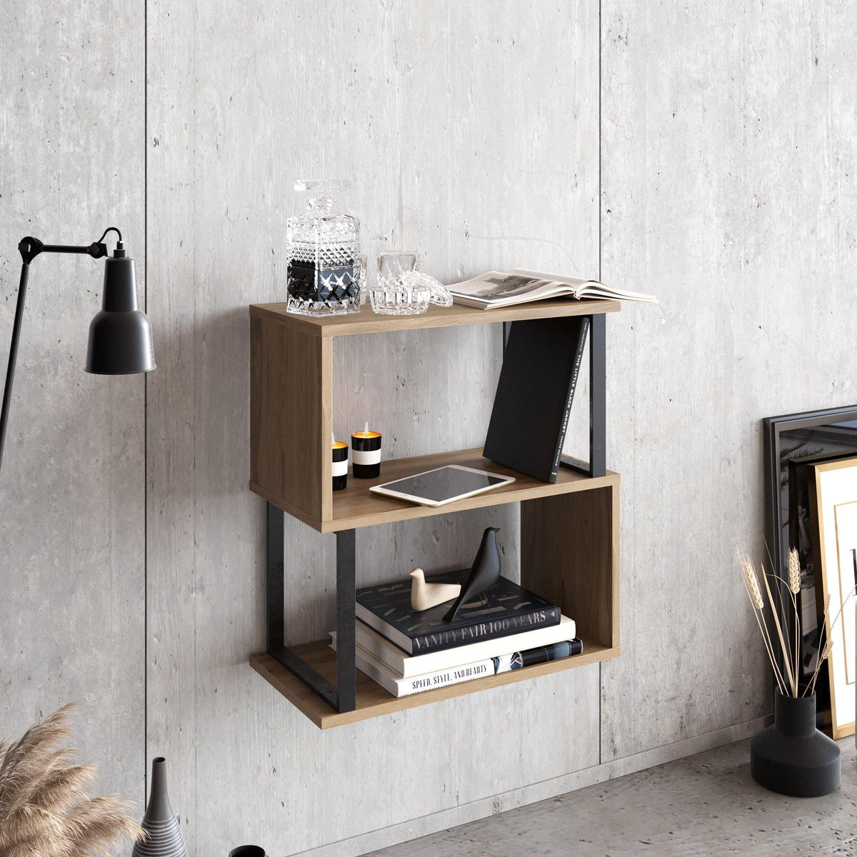 Haven Open-Shelf Side Table
