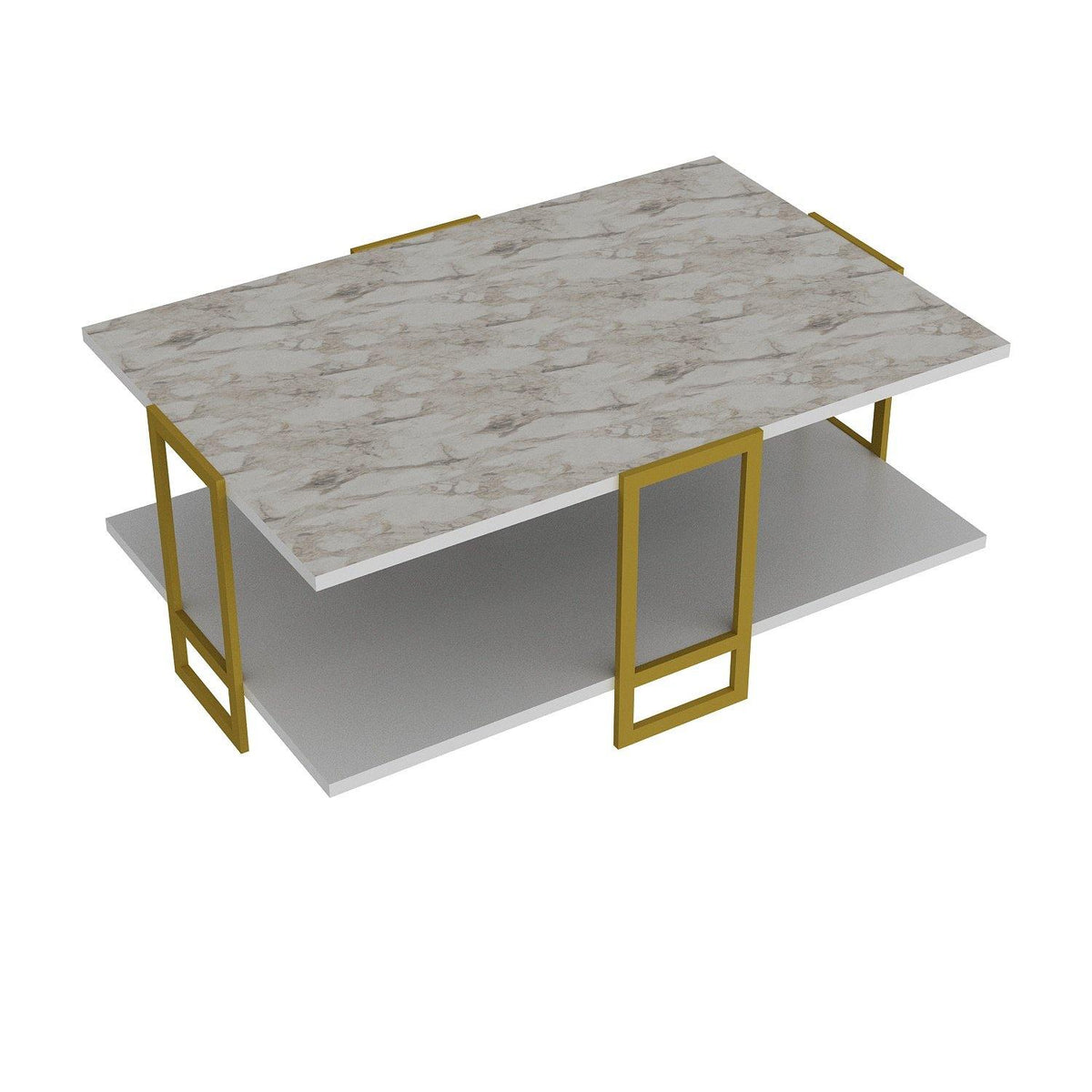 Meadow Gold-Frame Coffee Table