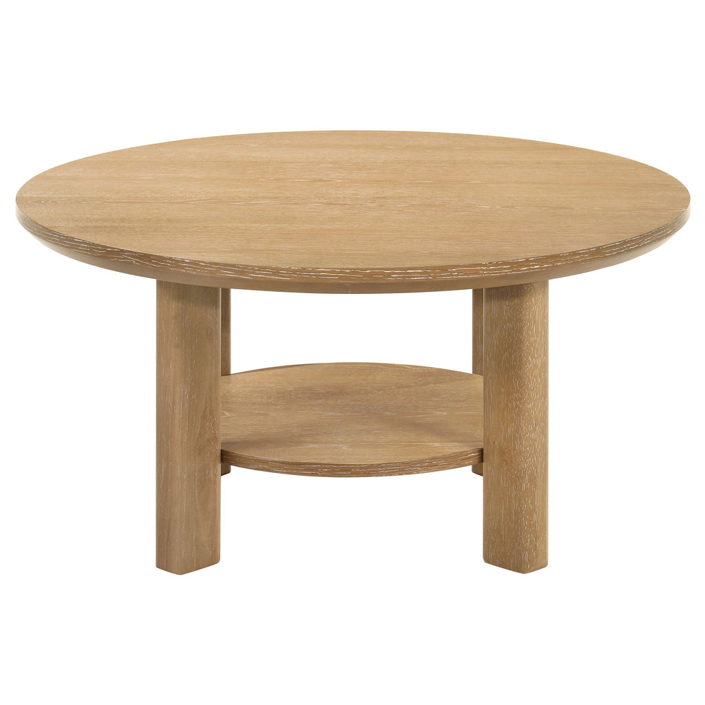Hearth Round Oak Coffee Table