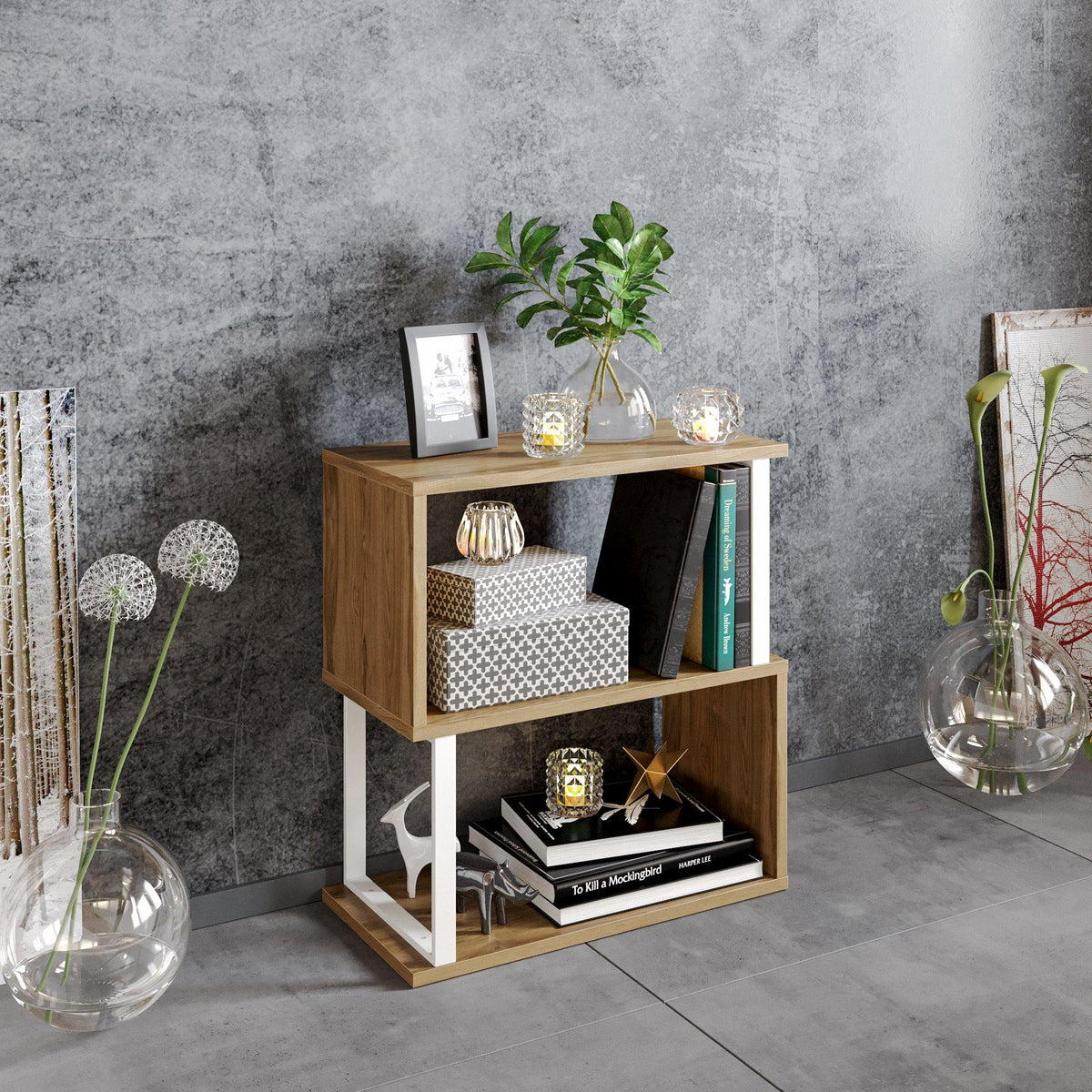 Haven Open-Shelf Side Table