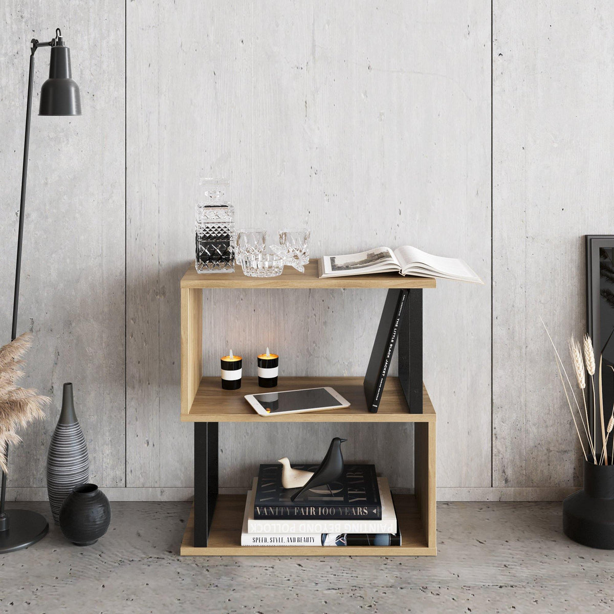 Haven Open-Shelf Side Table