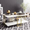 Meadow Gold-Frame Coffee Table
