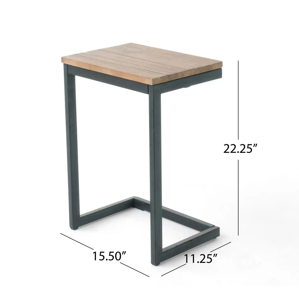 Hearth C-Shaped End Table
