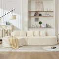 Haven White Curved Cloud Sectional