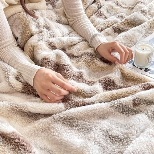 Haven Stripe Faux Fur Throw