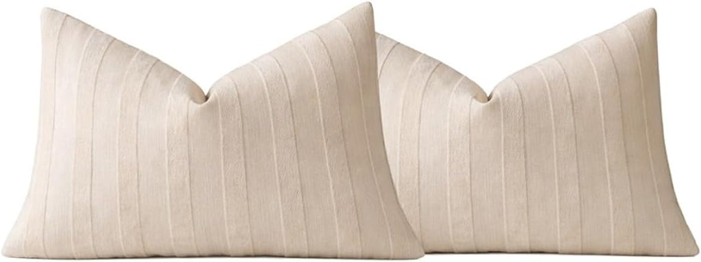 Linen Stripe Pillow Cover