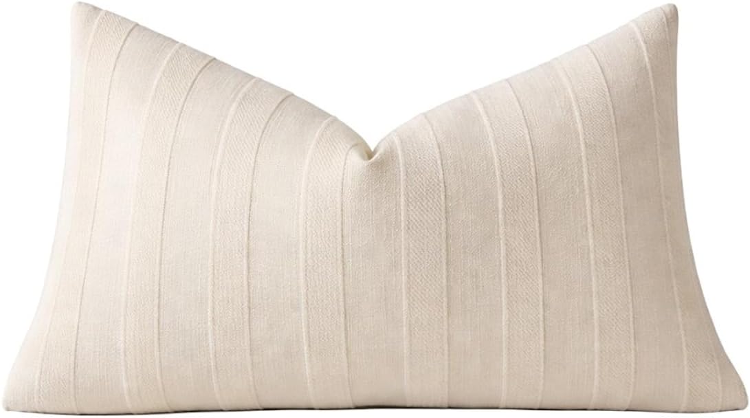 Linen Stripe Pillow Cover