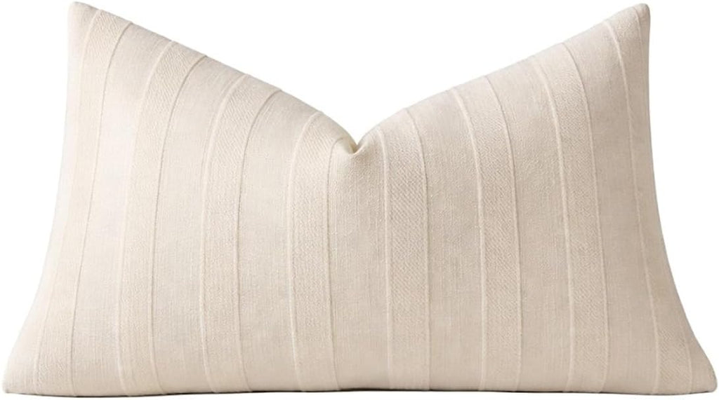 Linen Stripe Pillow Cover
