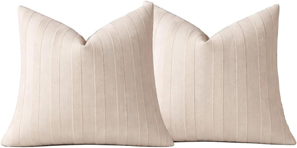 Linen Stripe Pillow Cover