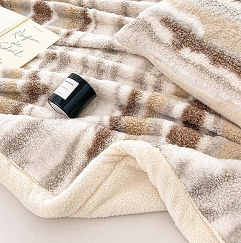Haven Stripe Faux Fur Throw