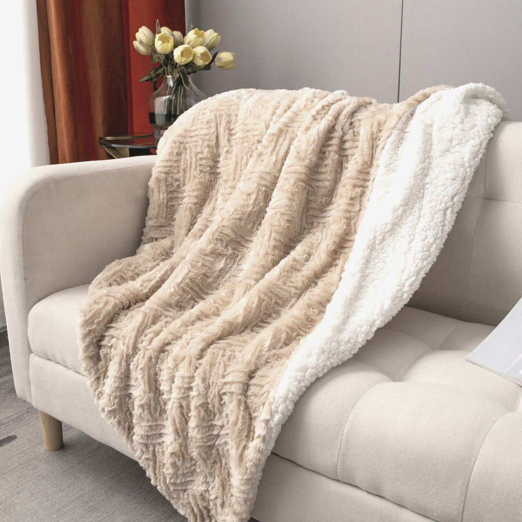 Champagne Haven Plush Throw