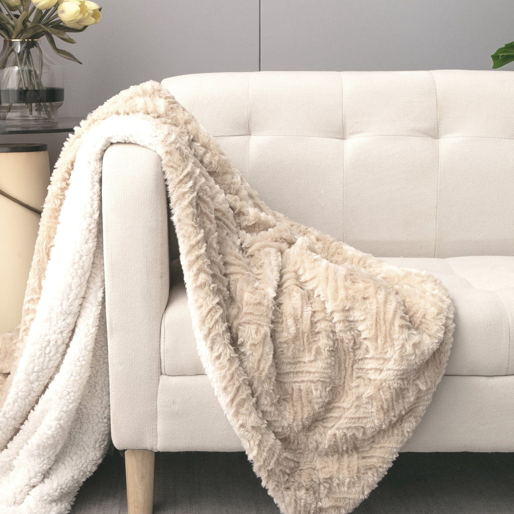 Champagne Haven Plush Throw