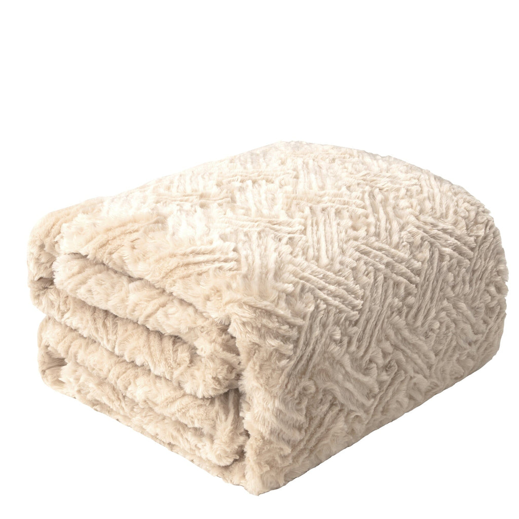 Champagne Haven Plush Throw