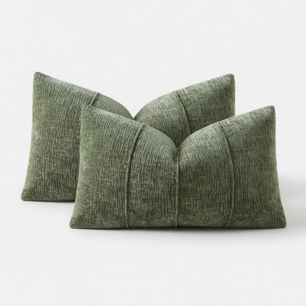 Meadow Ribbed Chenille Pillow