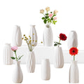 Meadow White Ceramic Bud Vase Collection