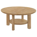 Hearth Round Oak Coffee Table
