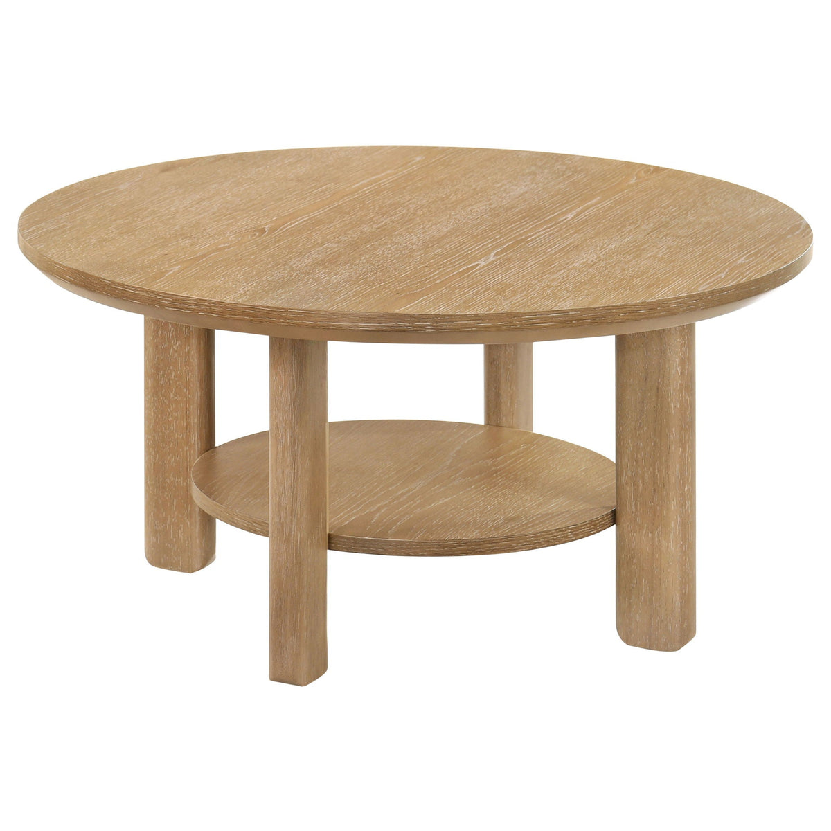 Hearth Round Oak Coffee Table