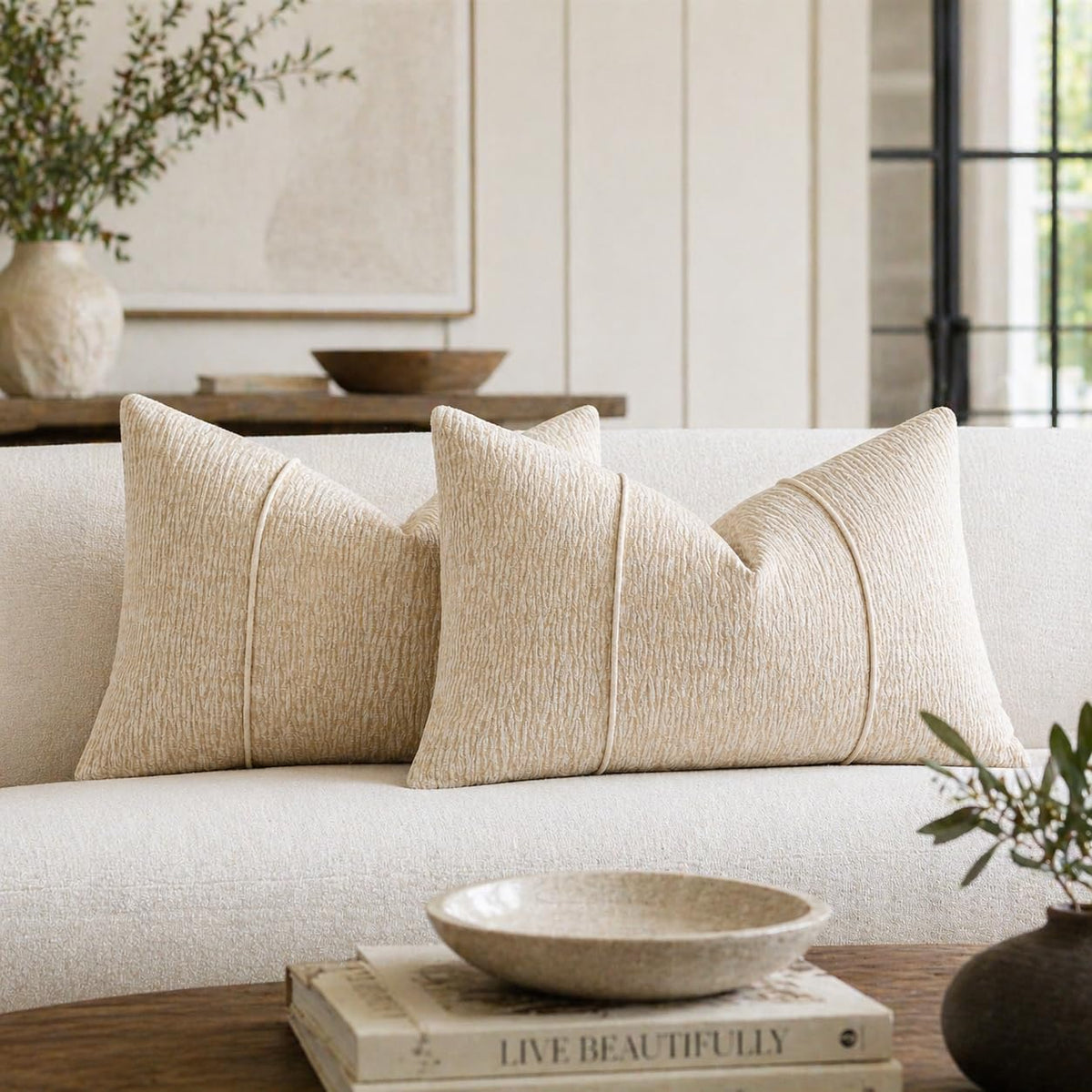 Meadow Ribbed Chenille Pillow