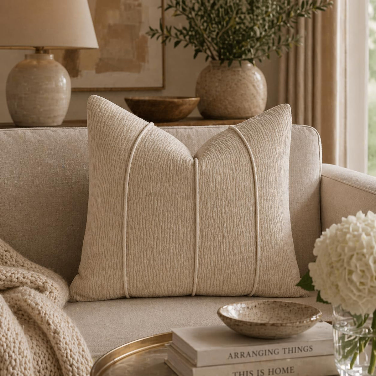Meadow Ribbed Chenille Pillow