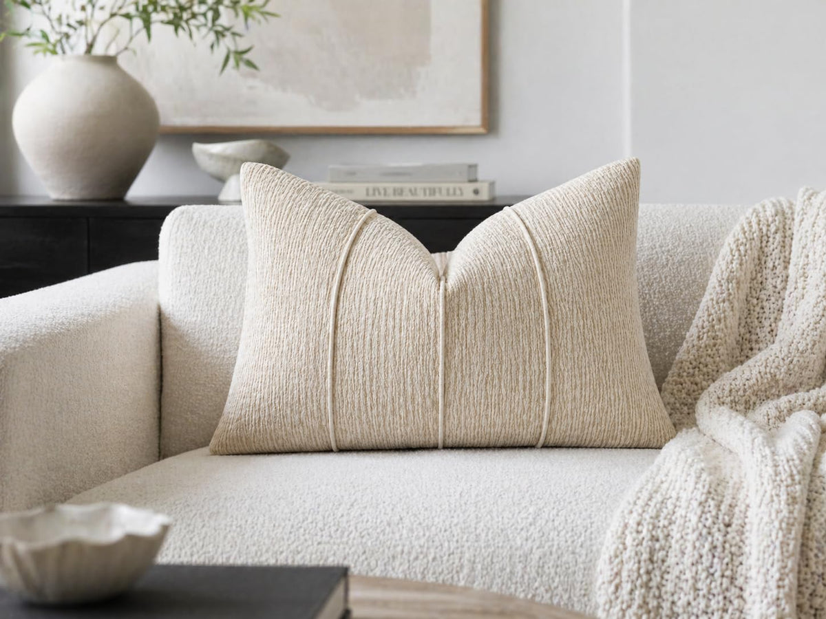 Meadow Ribbed Chenille Pillow