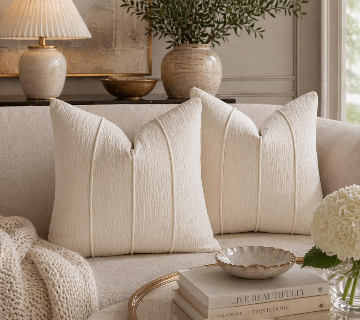 Meadow Ribbed Chenille Pillow