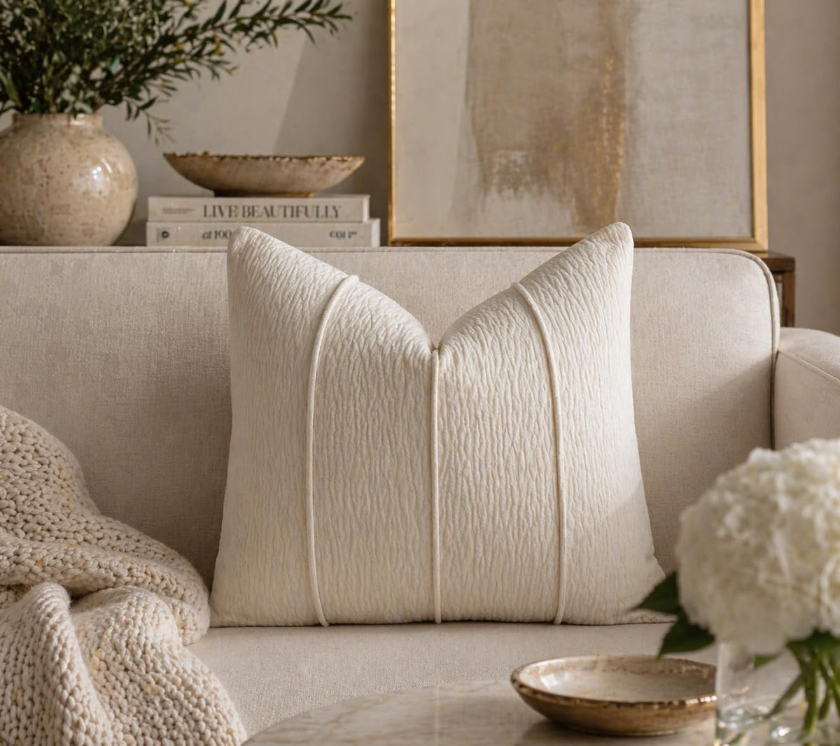 Meadow Ribbed Chenille Pillow
