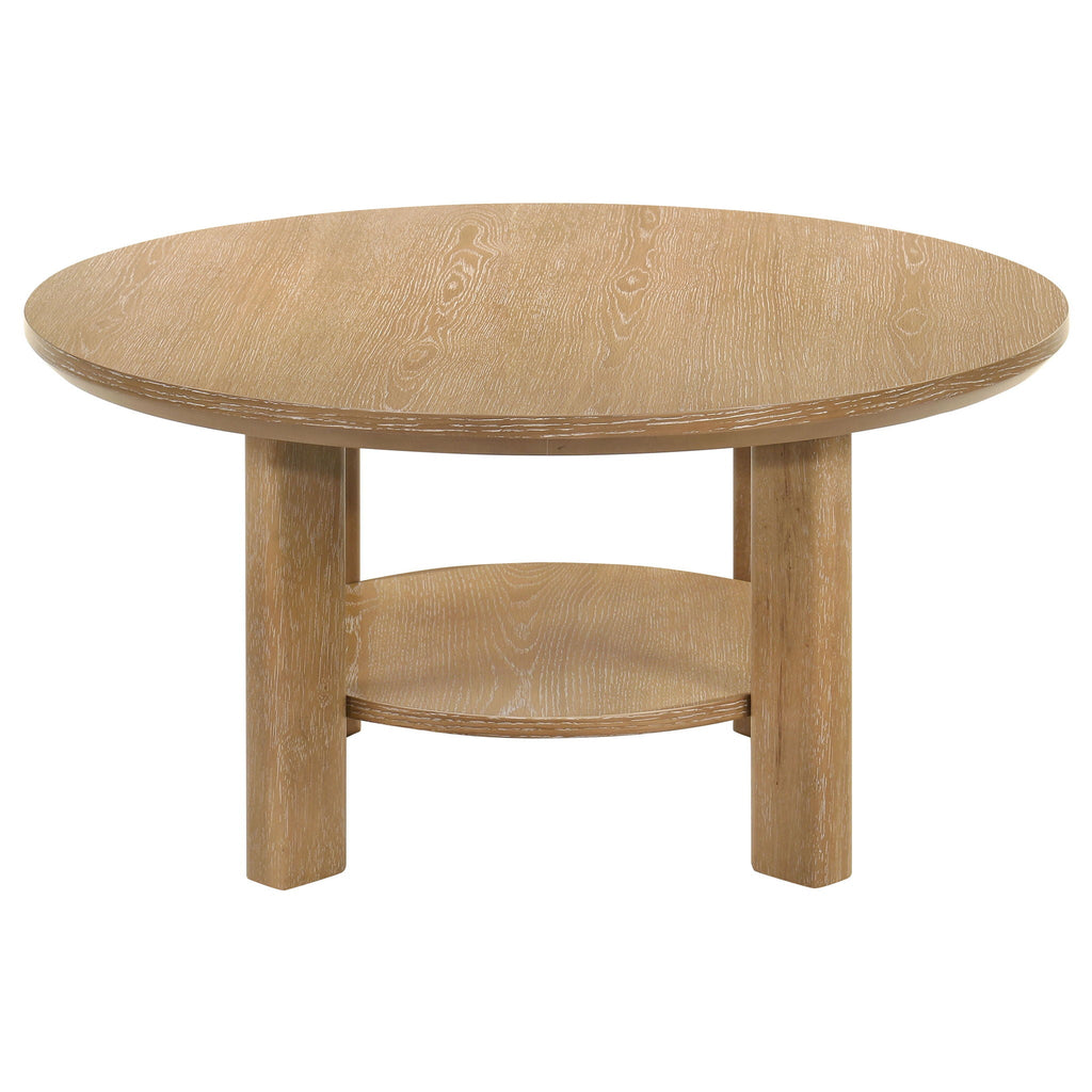 Hearth Round Oak Coffee Table