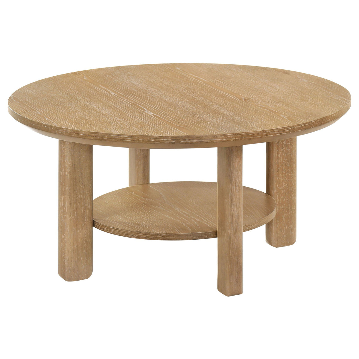 Hearth Round Oak Coffee Table