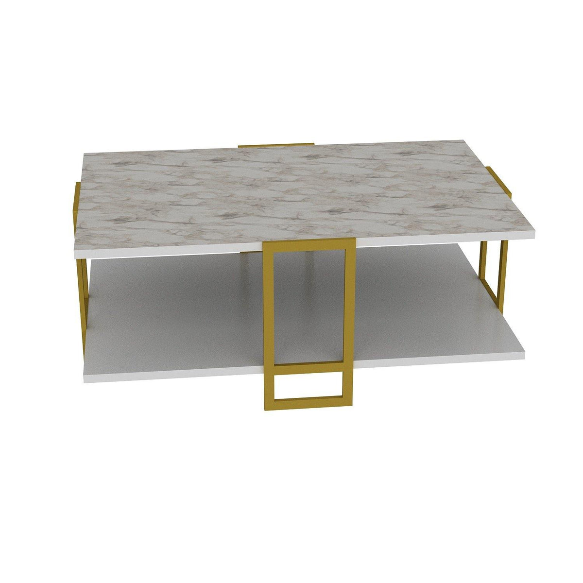 Meadow Gold-Frame Coffee Table