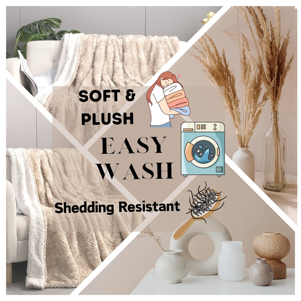 Champagne Haven Plush Throw