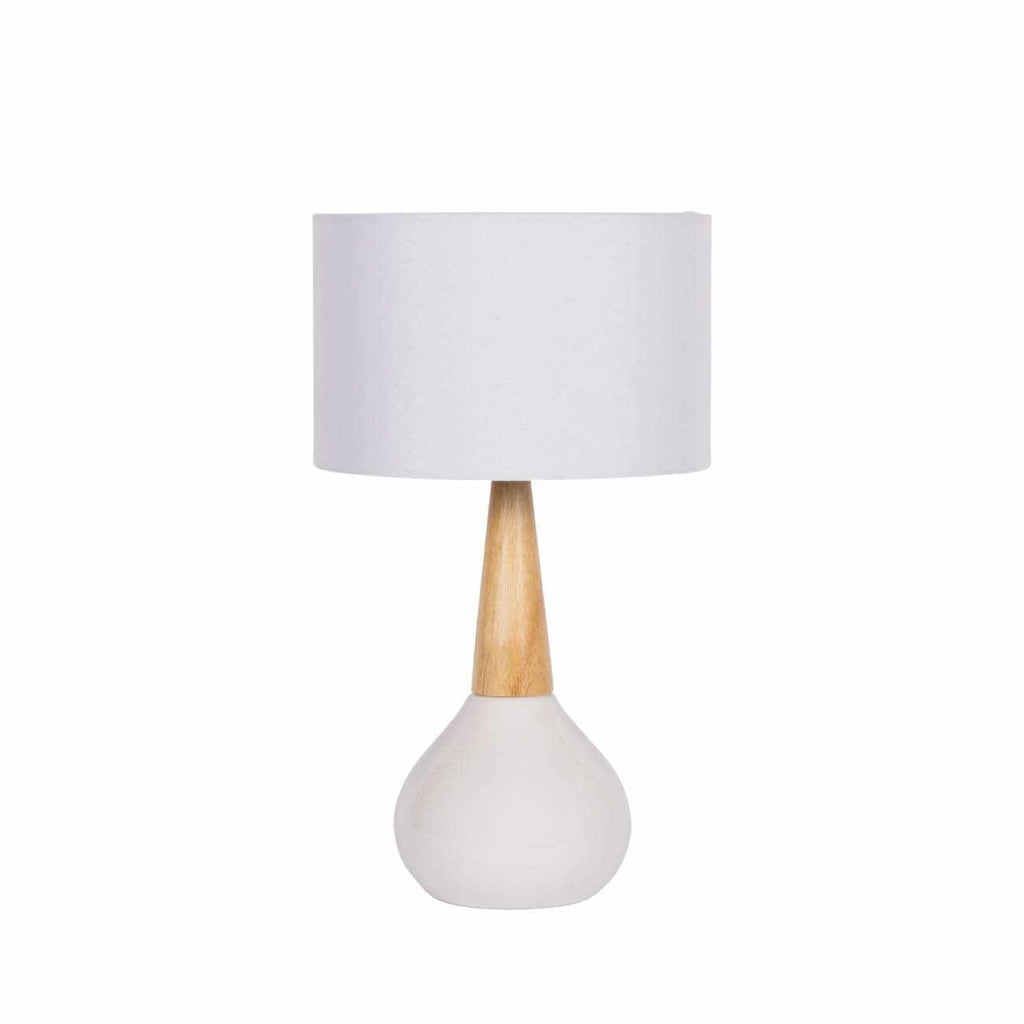 Meadow Ceramic & Linen Table Lamp