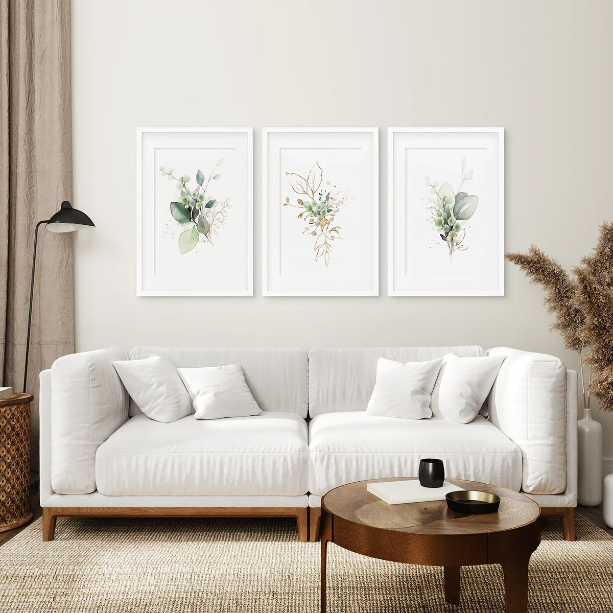 Meadow Green Botanical Print Set