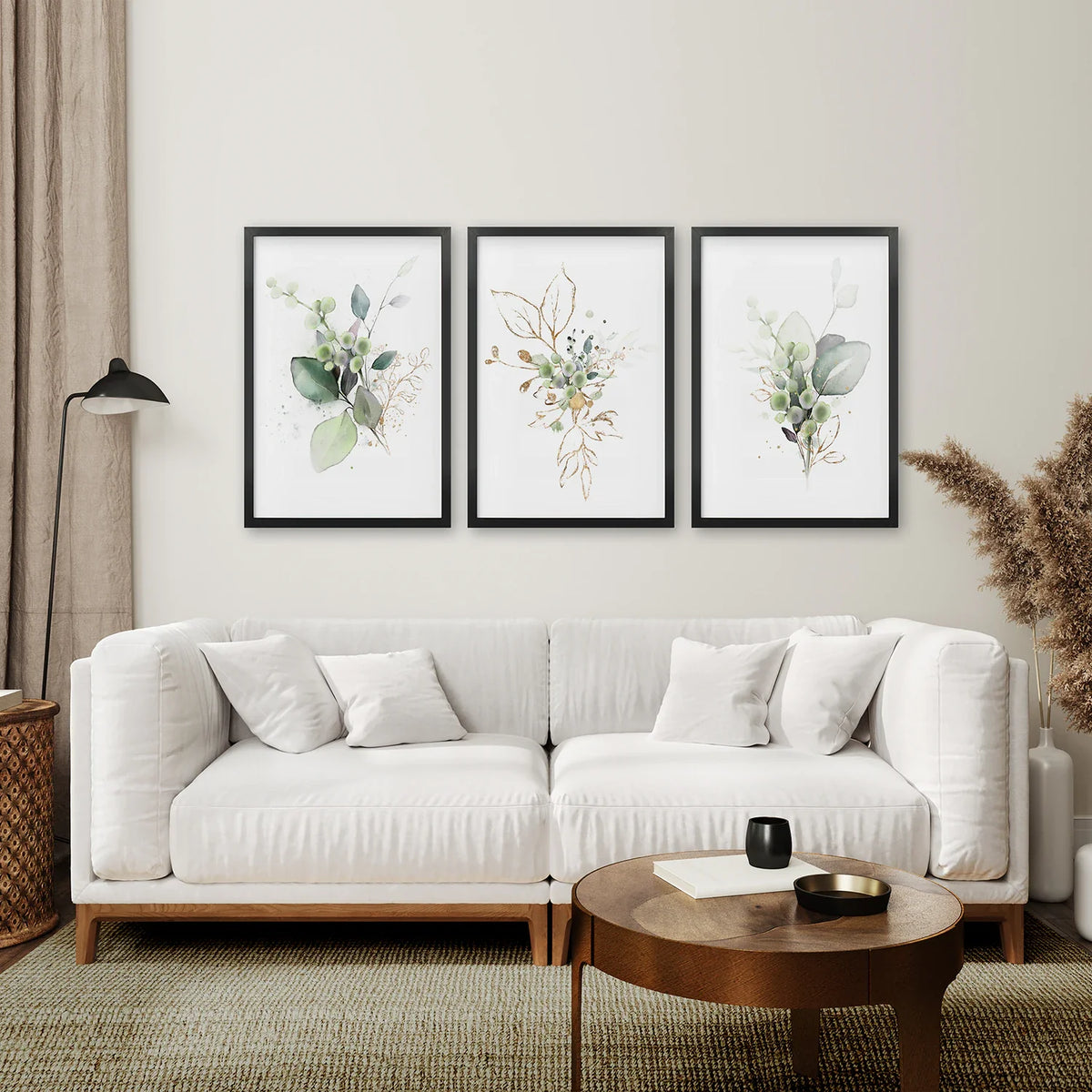 Meadow Green Botanical Print Set