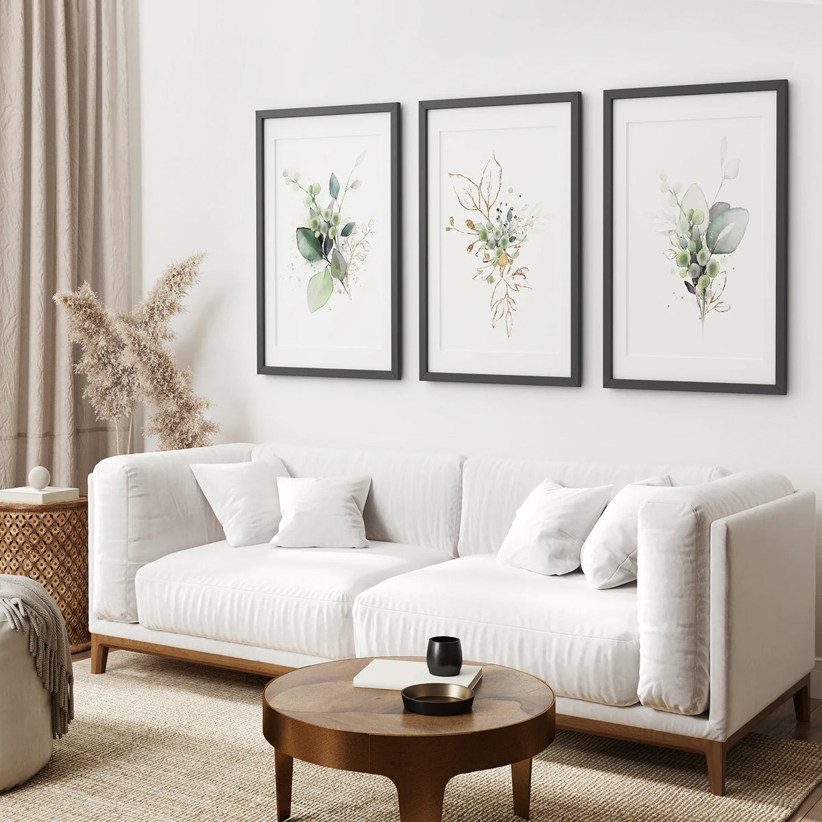 Meadow Green Botanical Print Set