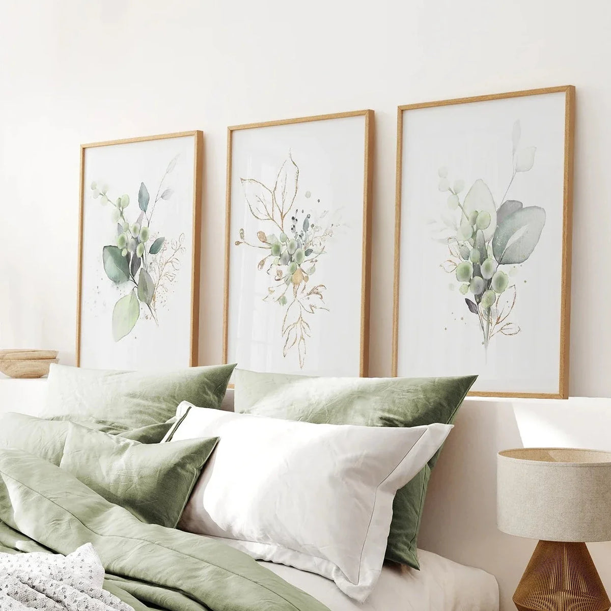 Meadow Green Botanical Print Set