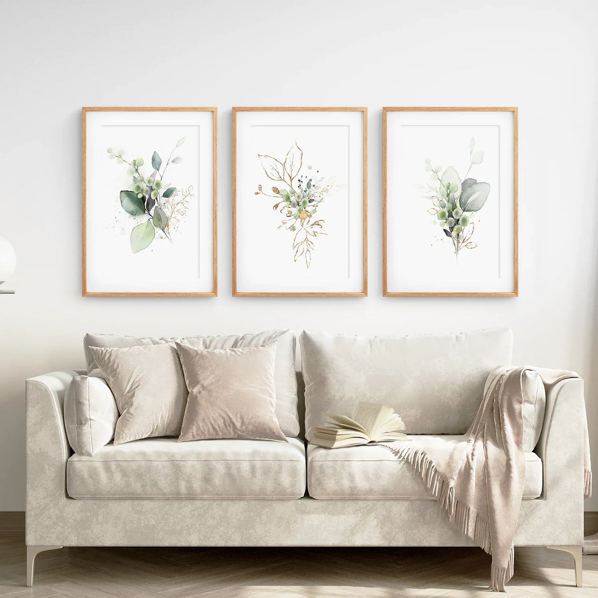 Meadow Green Botanical Print Set