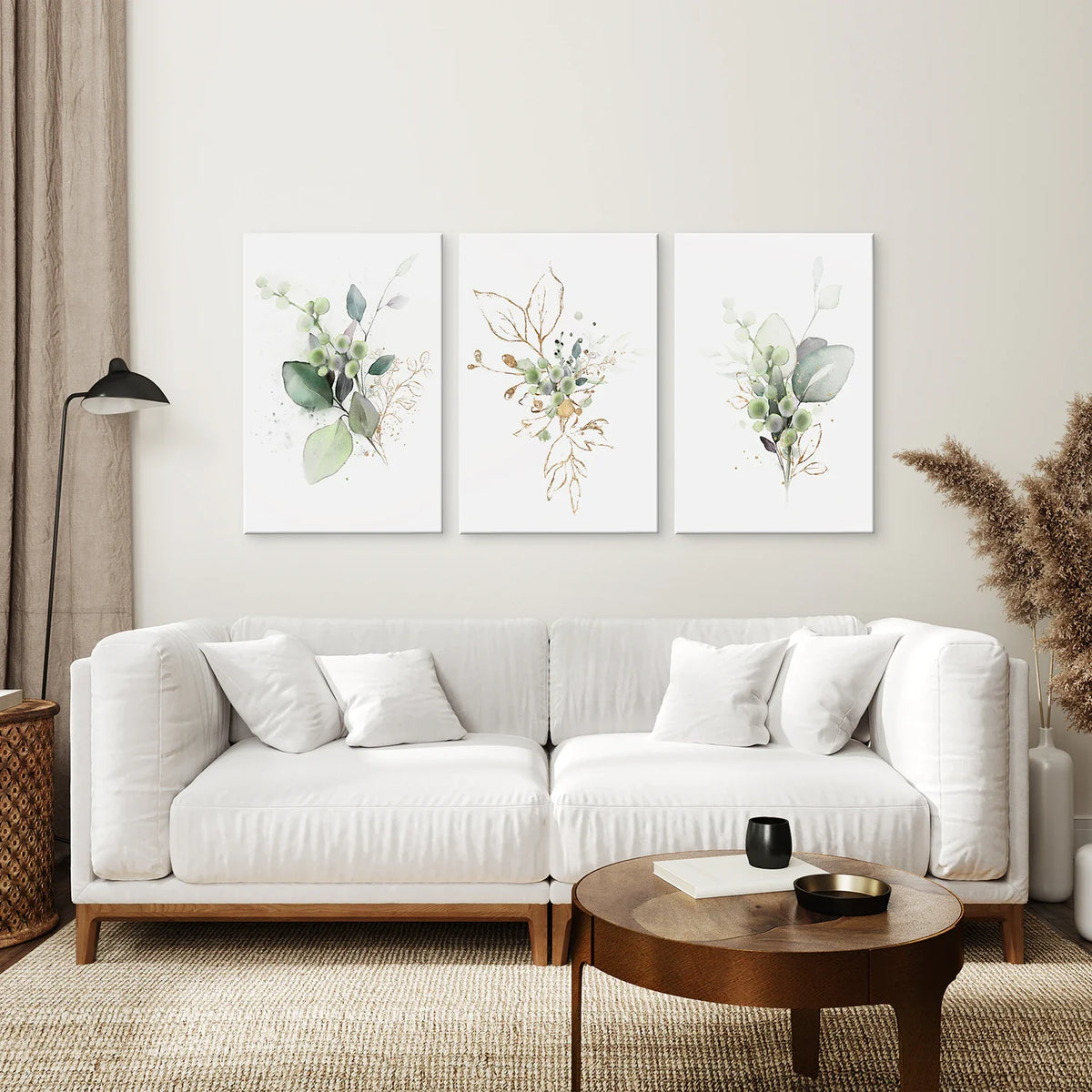 Meadow Green Botanical Print Set