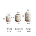 Hearth Distressed Ceramic Jar Vase