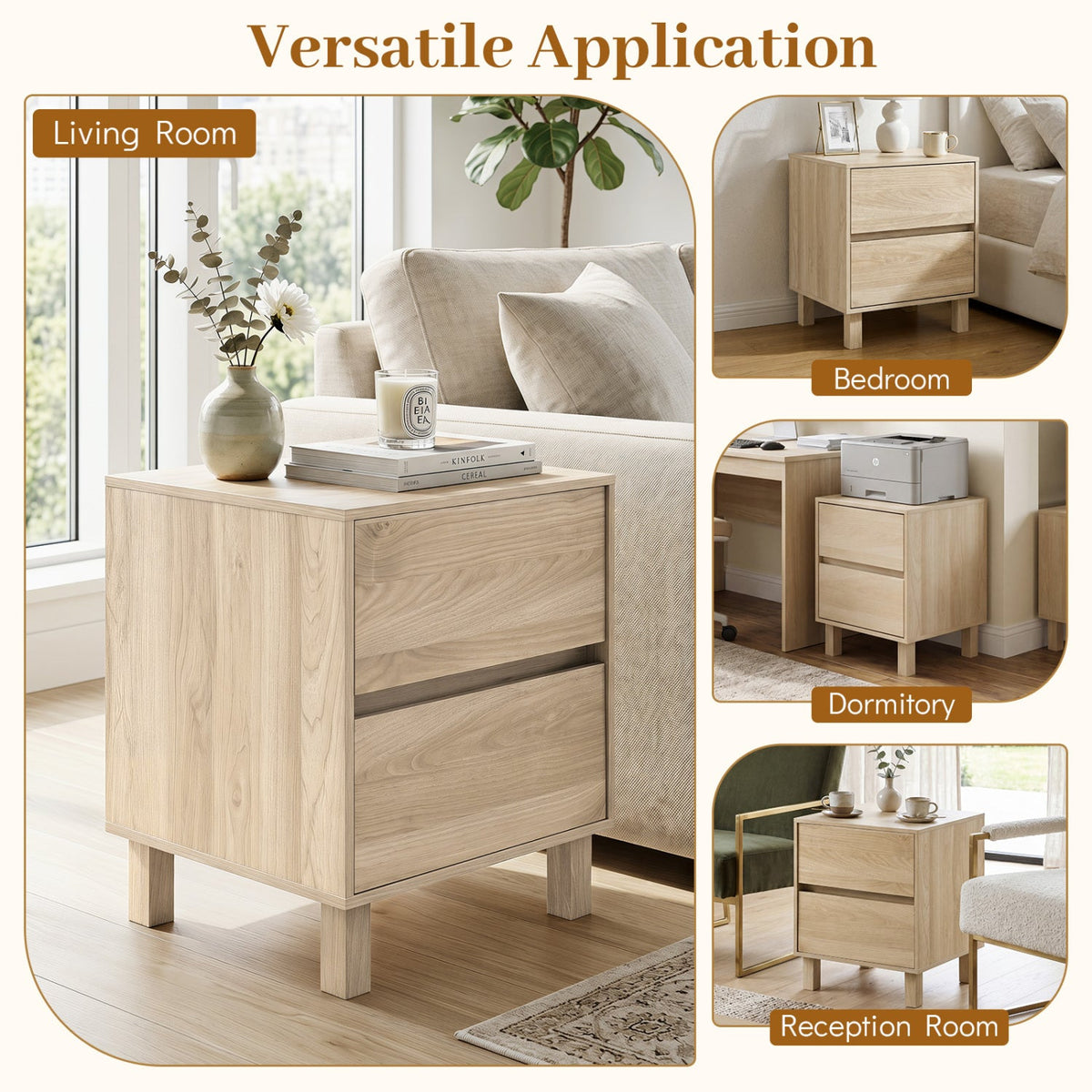 Meadow Two-Drawer End Table