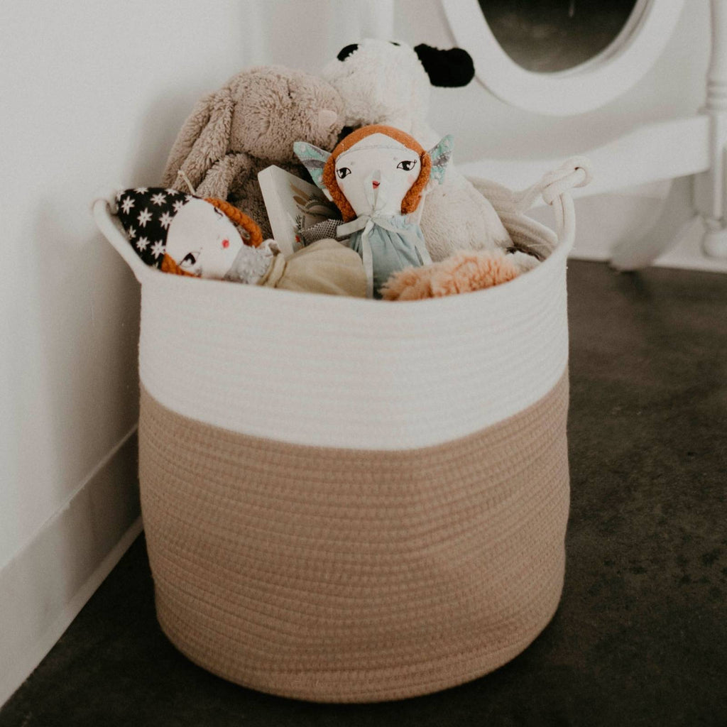 Haven Cream Rope Basket