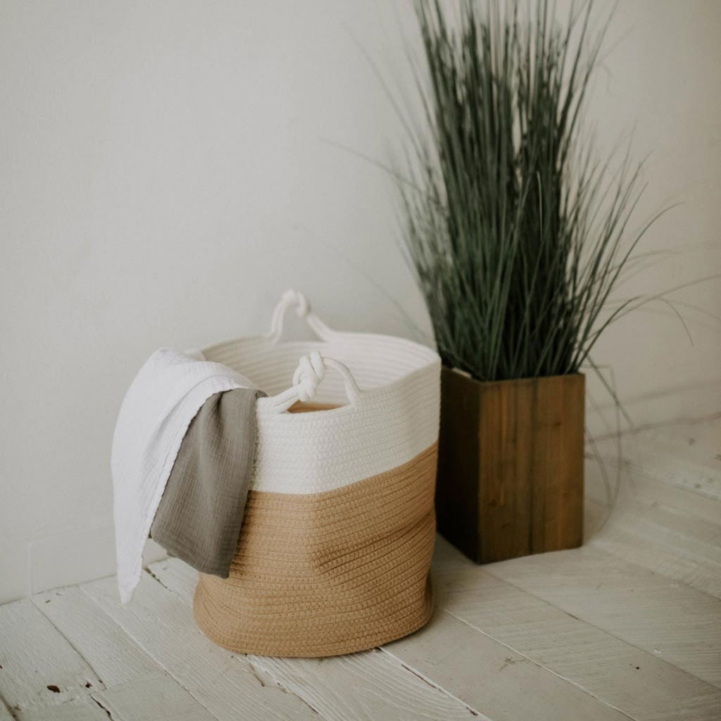 Haven Cream Rope Basket