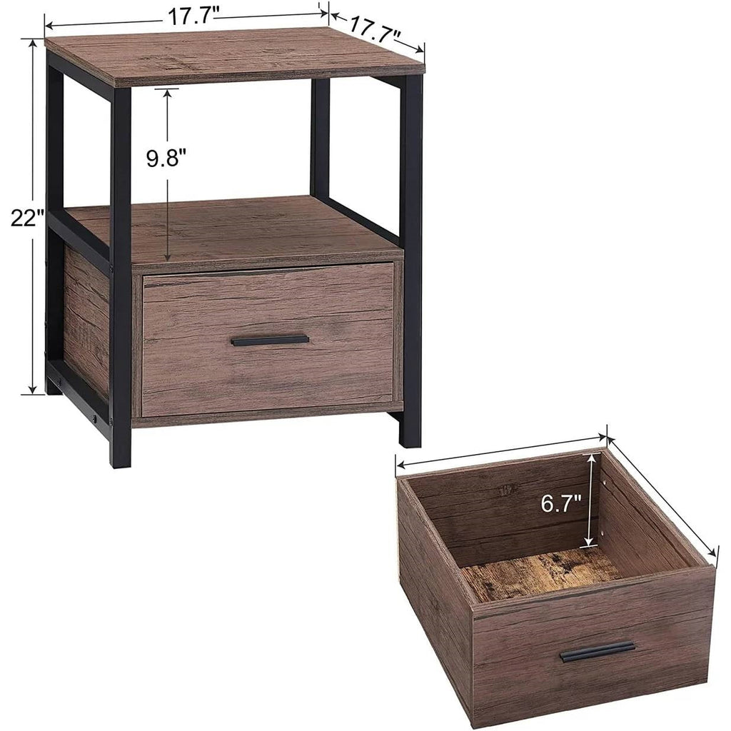 Hearth Drawer End Tables — Set of 2