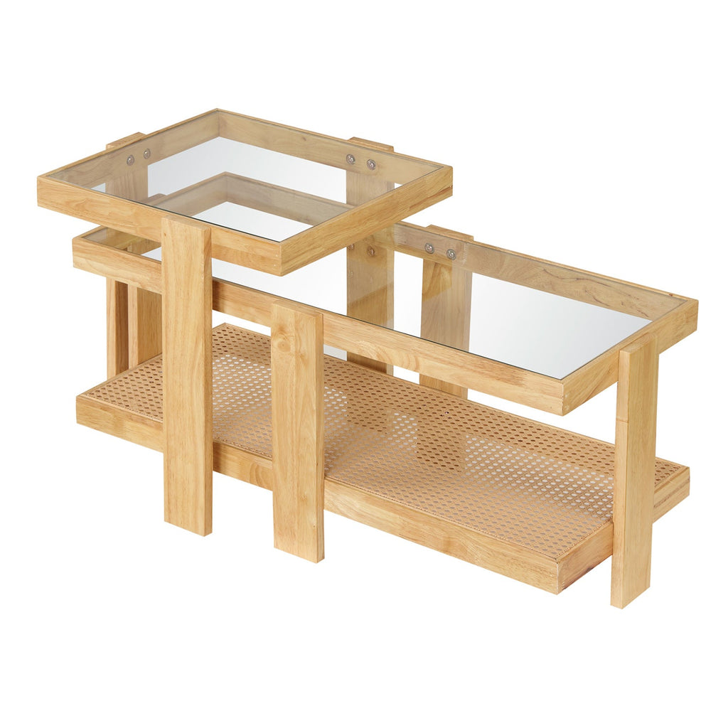 Hearth Rattan Nesting Tables — Set of 2