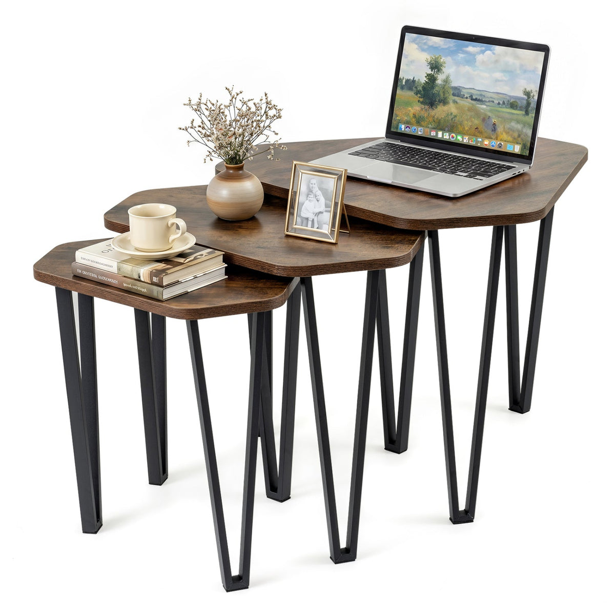 Haven Rustic Nesting Tables — Set of 3