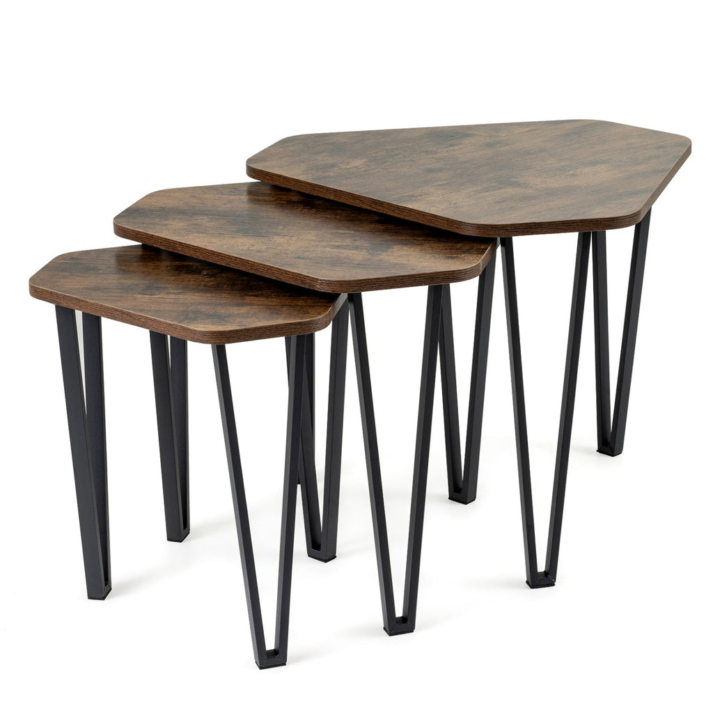 Haven Rustic Nesting Tables — Set of 3