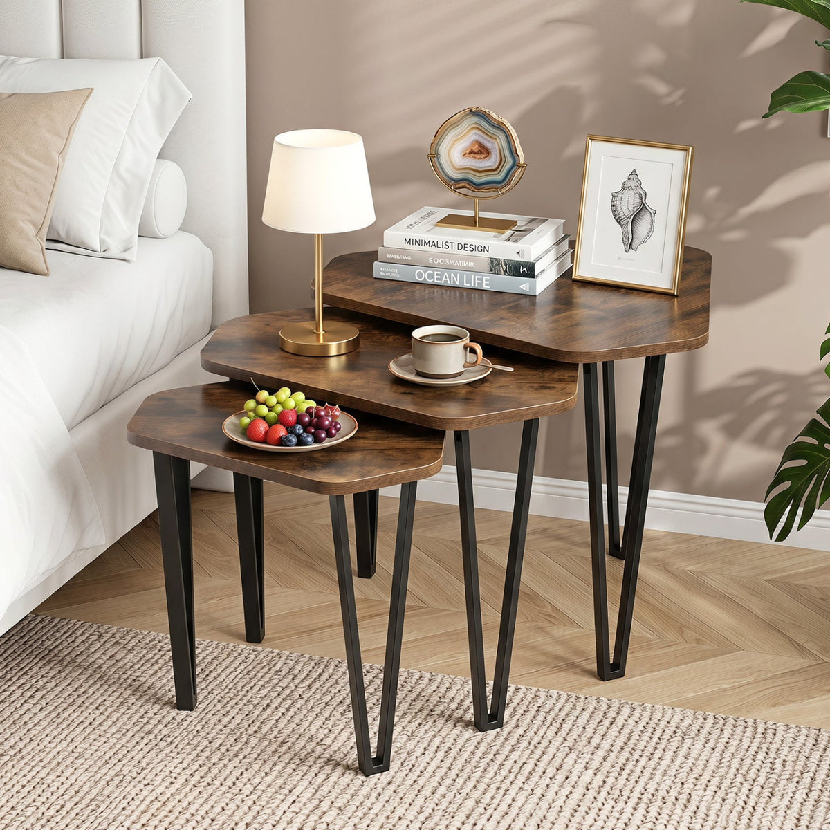 Haven Rustic Nesting Tables — Set of 3