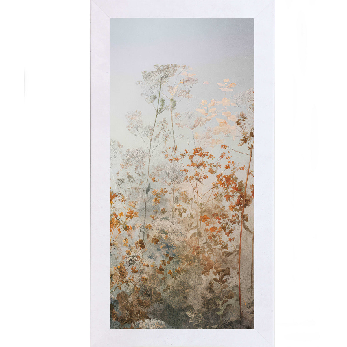 Meadow Orange Wildflower Wall Art