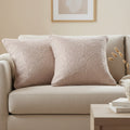 Meadow Taupe Floral Pillow Covers — Set of 2