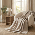 Meadow Taupe Quilted Throw