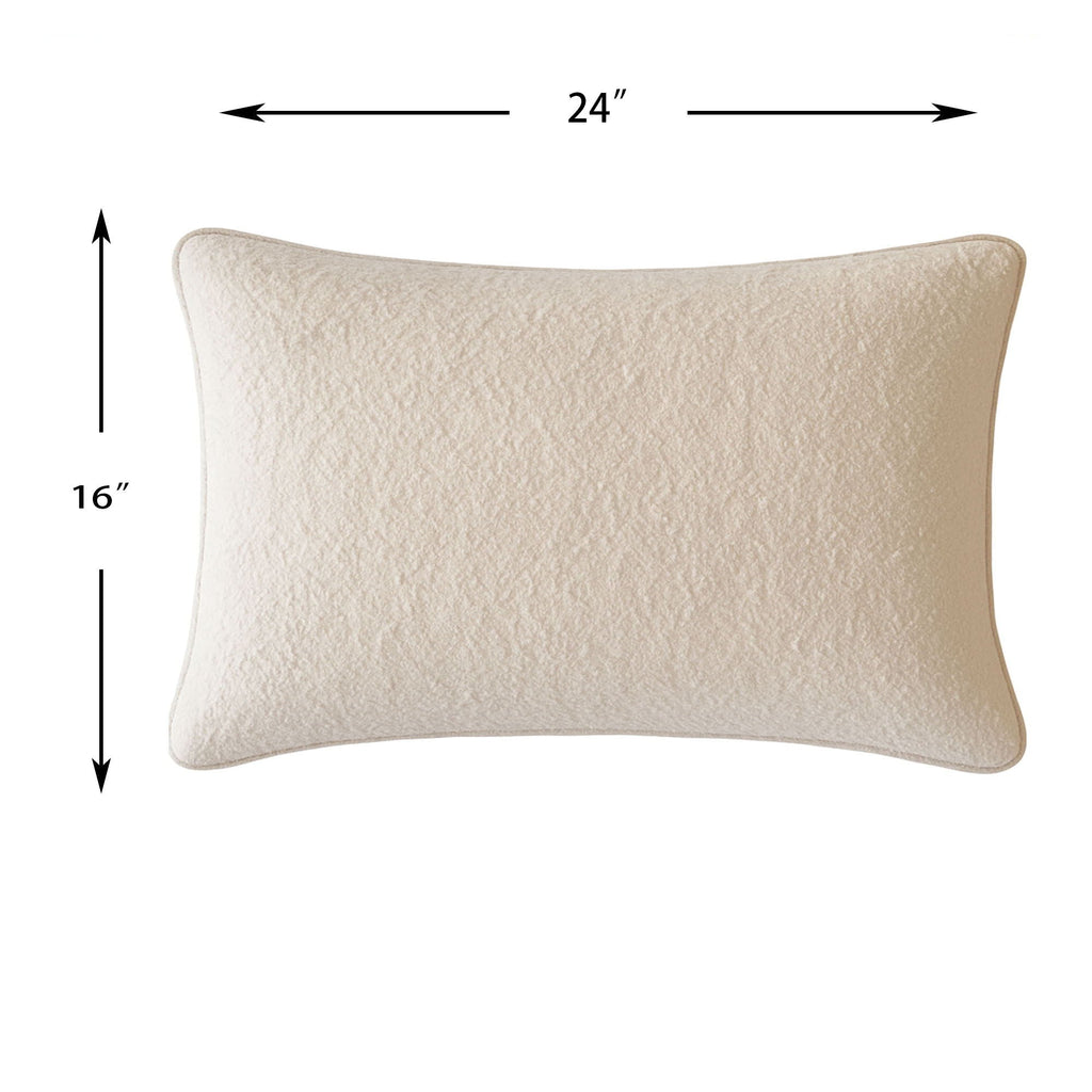 Ivory Haven Textured Pillow